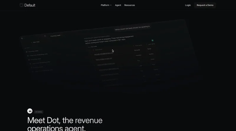 Default — Meet Dot, the revenue operations agent