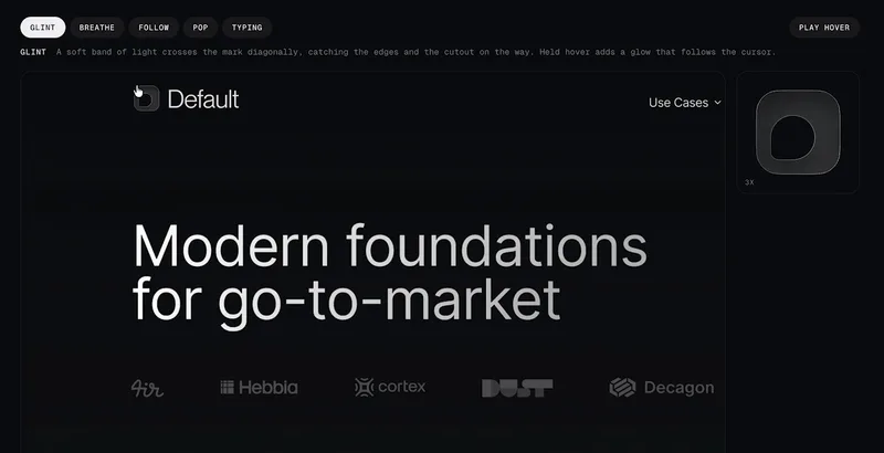 Default — A wordmark with personality