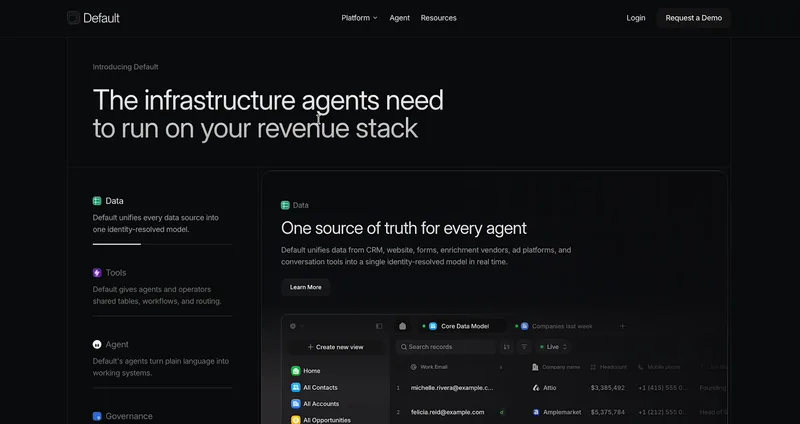Default — Infrastructure for your revenue stack