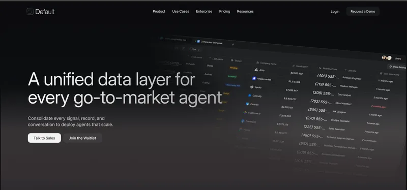 Default — A unified data layer