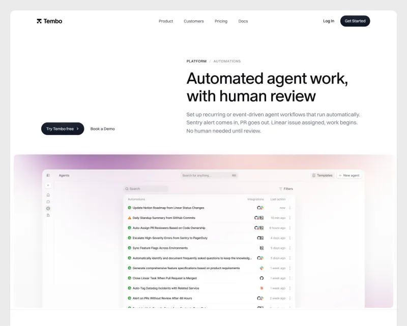 Tembo — Set the work in motion