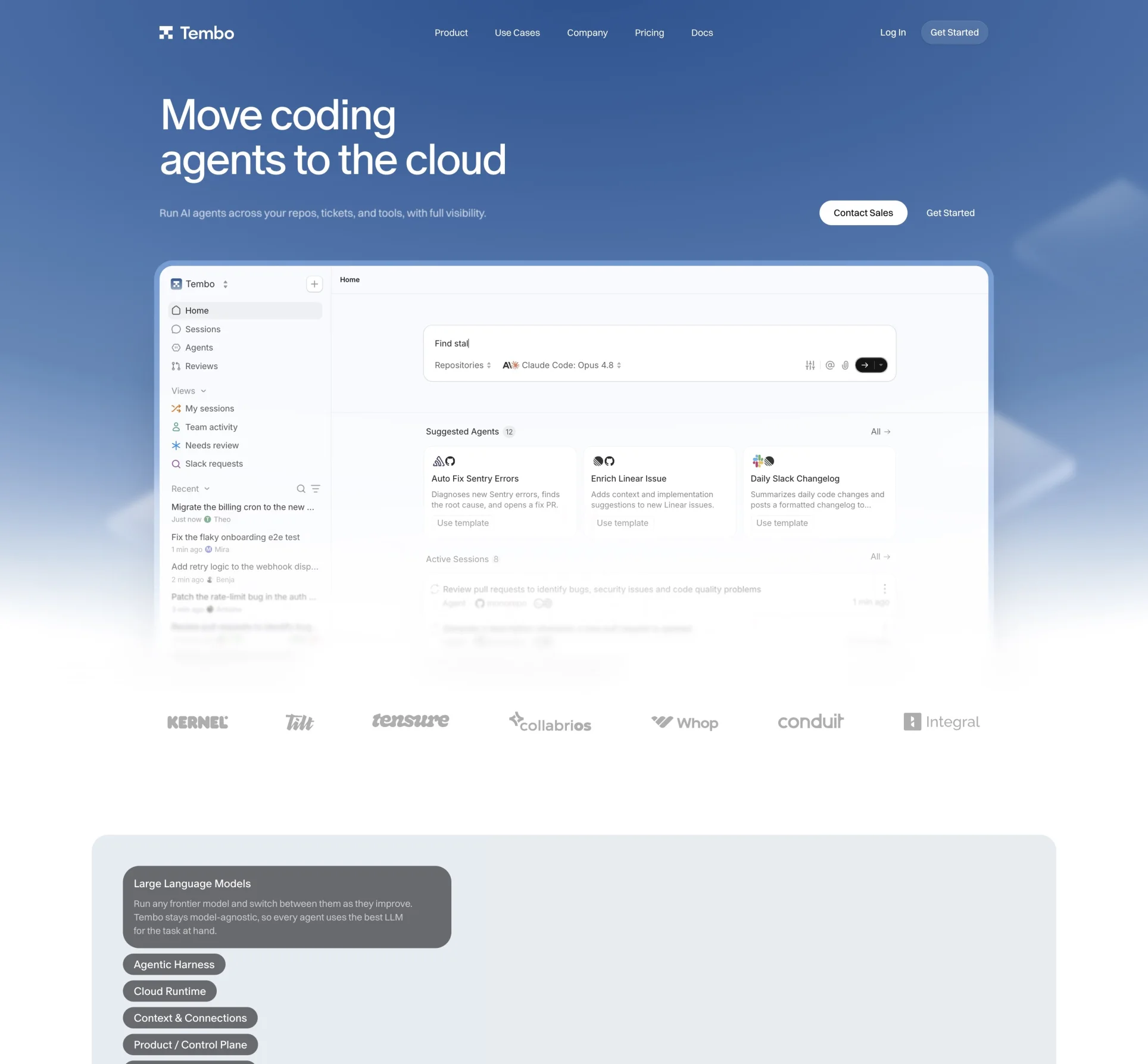 Tembo — homepage