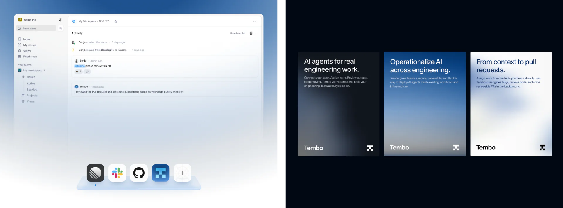Tembo — brand voice across product and messaging