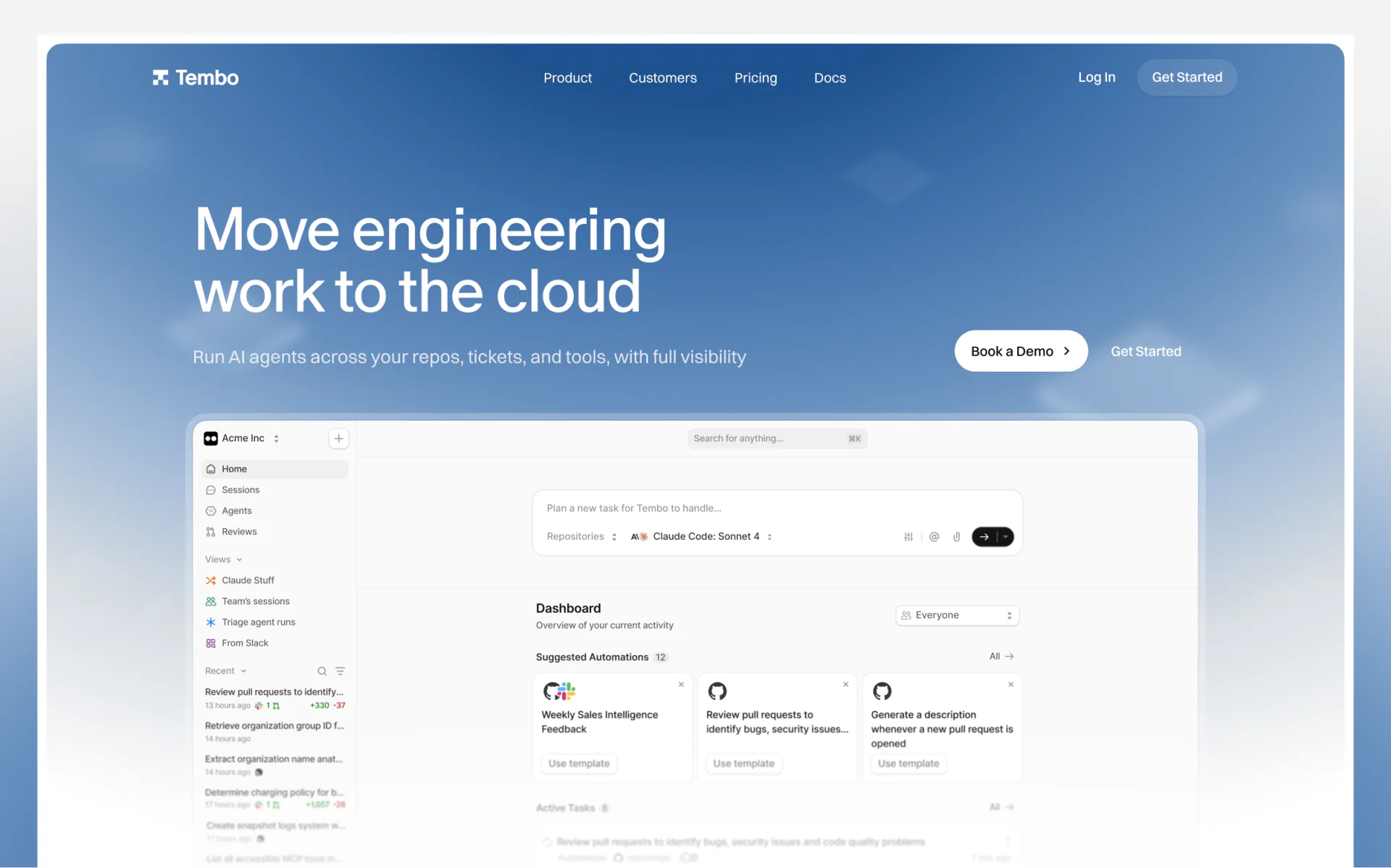 Tembo — homepage